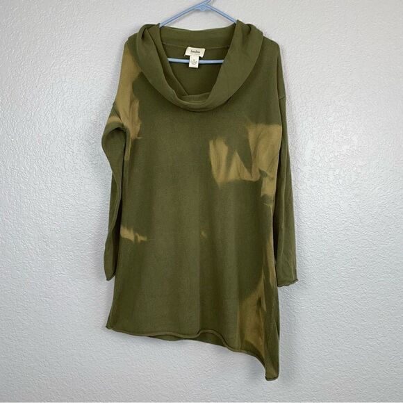 Neiman Marcus Womens Tie Dye Stretch Cowl Neck Long Sleeve Pullover Sweater XL - Picture 1 of 5